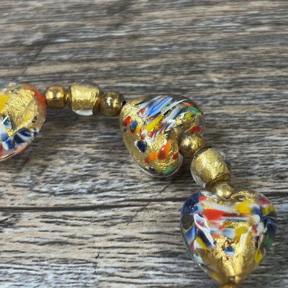Murano Confetto Heart Pendant, Chain & Bracelet - Picture 8 of 11
